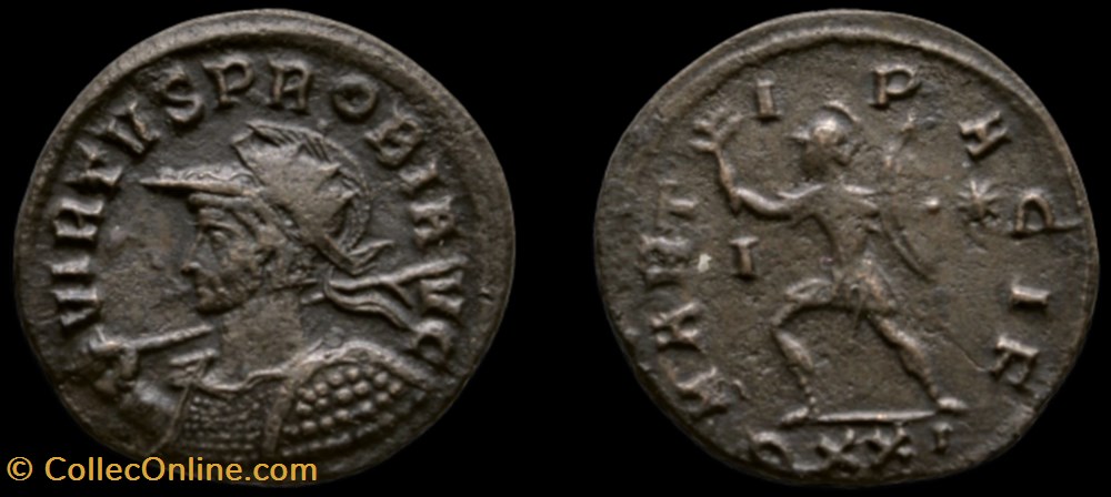 monnaie antique av jc ap romaine republicaine imperiale 133 probus marti pacif i qxxi
