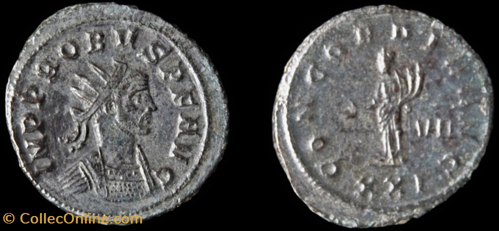 134 - Probus - CONCORDIA AVG /-/VII/XXI monnaie antique jc ap romaine provinciale 134 probus concordia avg vii xxi