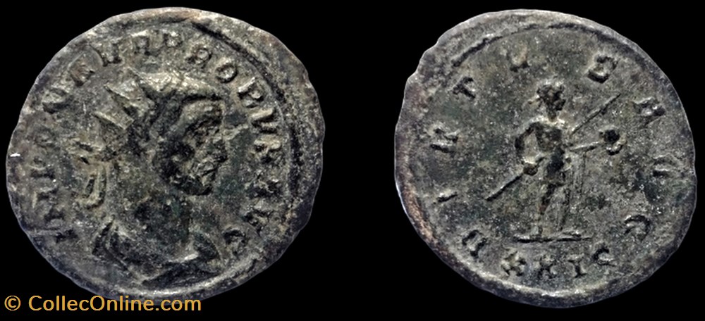 155 - Probus - VIRTVS AVG /-//XXIϚ monnaie antique jc ap romaine republicaine imperiale 155 probus virtvs avg xxi