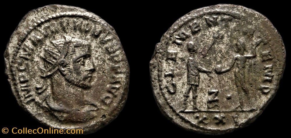 184 - Probus - CLEMENTIA TEMP /Z°// XXI monnaie antique av jc ap romaine provinciale 184 probus clementia temp z xxi
