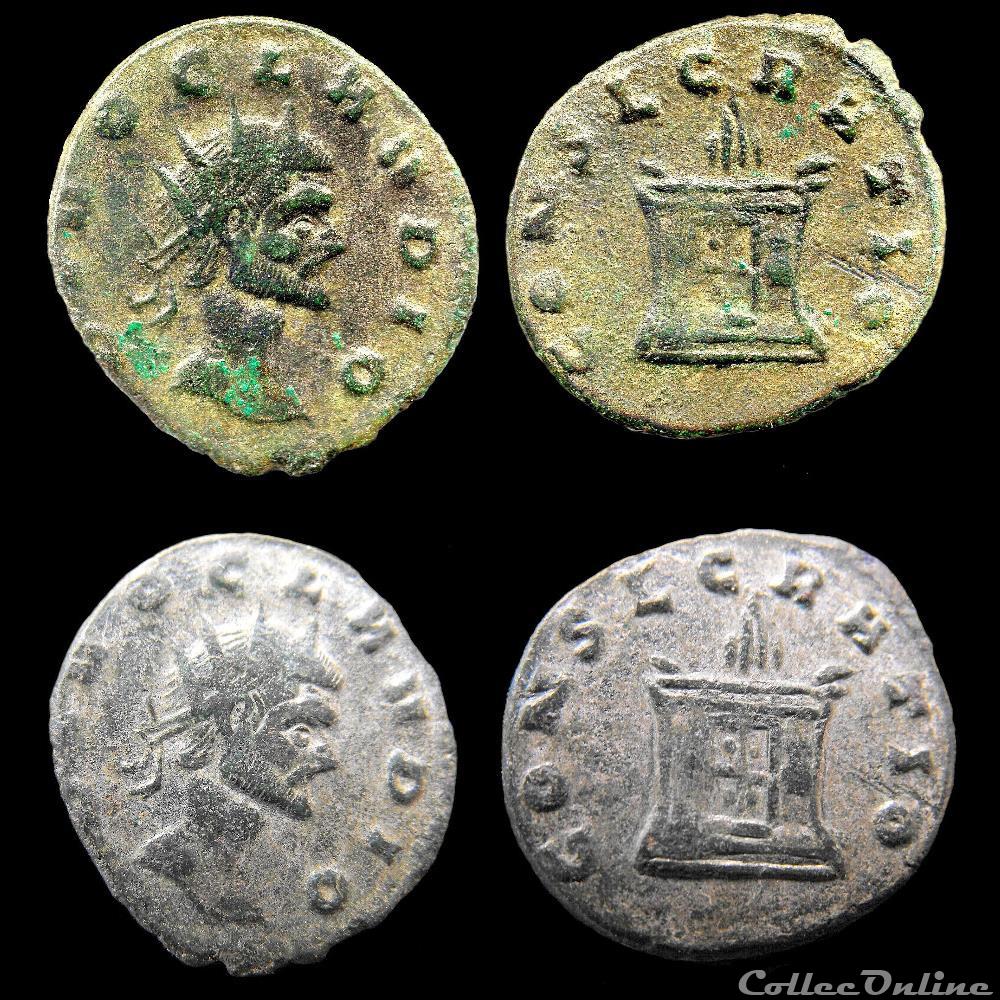 CLAVDE II - CONSECRATIO monnaie antique jc ap romaine clavde ii consecratio