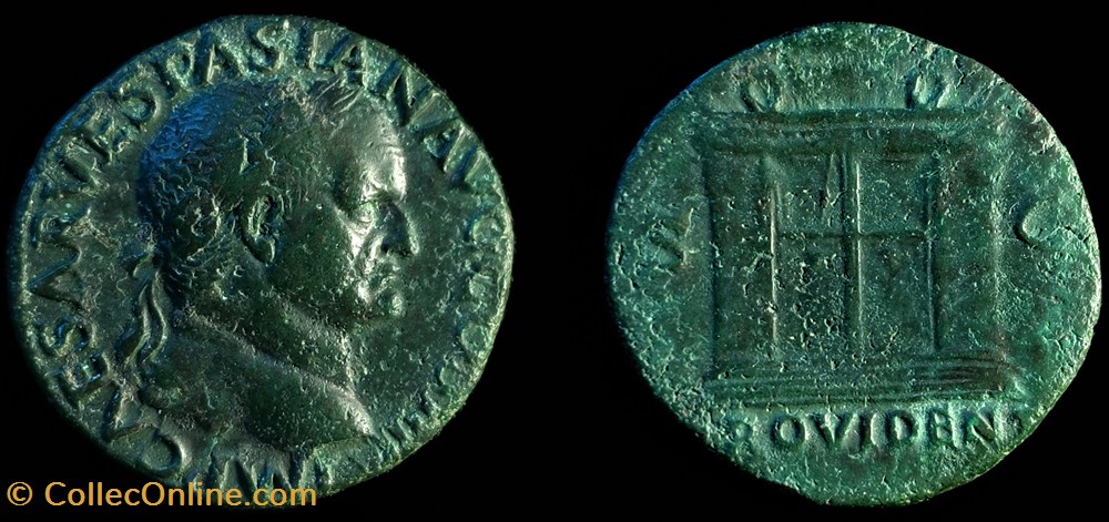 As de Vespasien monnaie antique av jc ap romaine republicaine imperiale as de vespasien