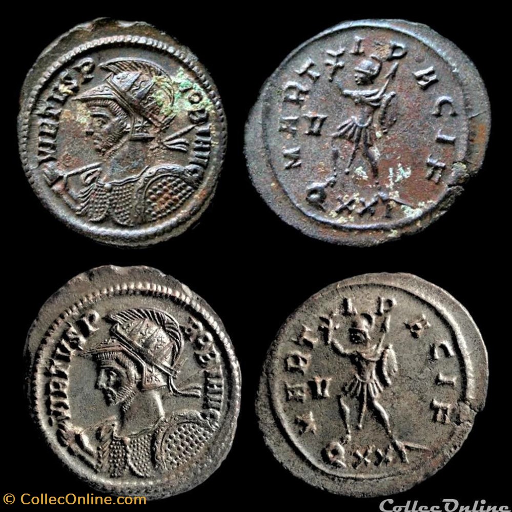 monnaie antique av jc ap romaine republicaine imperiale probvs marti pacif v qxxi