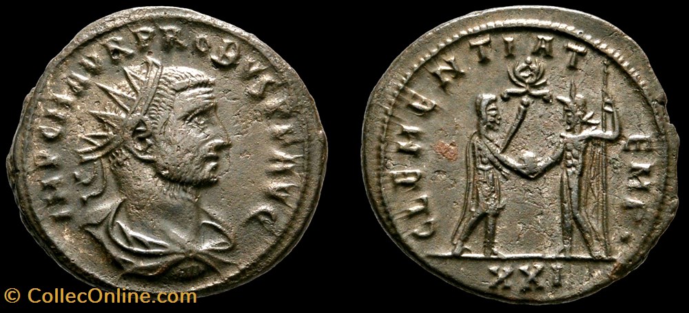 monnaie antique av jc ap romaine republicaine imperiale 171 probus clementia temp