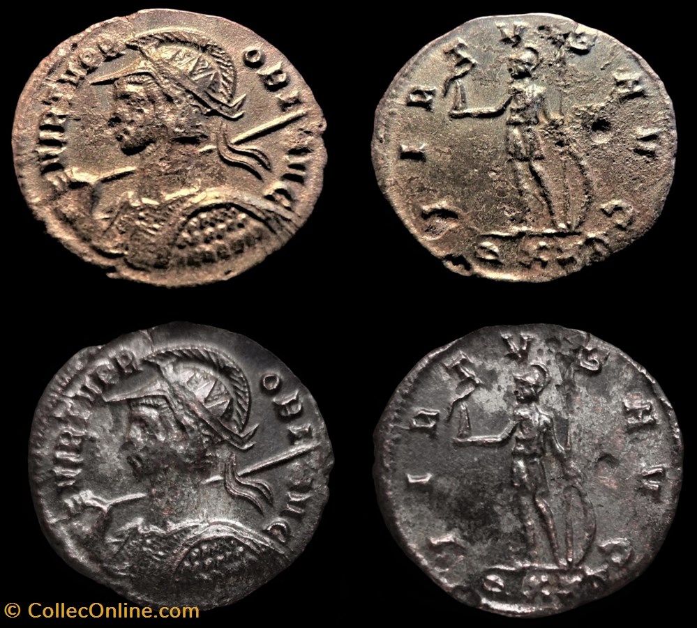 PROBVS - VIRTVS AVG/-//QXXT monnaie antique jc ap romaine republicaine imperiale probvs virtvs avg qxxt