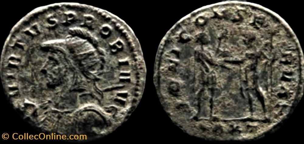 157 - Probus - IOVI CONSERVAT /-//VXXT monnaie antique av jc ap romaine republicaine imperiale 157 probus iovi conservat vxxt