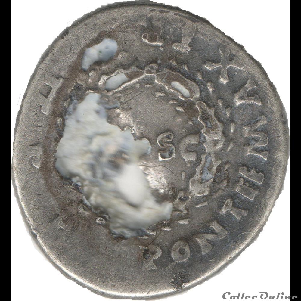 Denier fourré monnaie antique romaine denier fourre