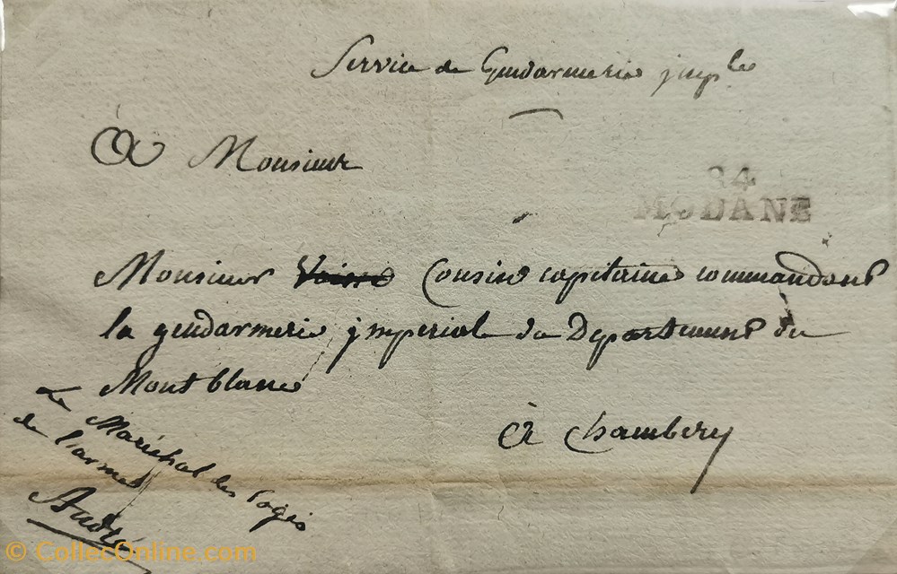 084 Département du Mont-blanc .03 vieux papiers documents historiques 084 departement du mont blanc 03