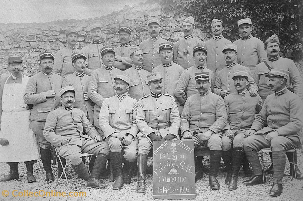 Guerre 14/19 - Prévôté du Groupe d'Armée du Centre (G.A.C.) militaria photographies guerre 14 19 prevote du groupe armee du centre g a c