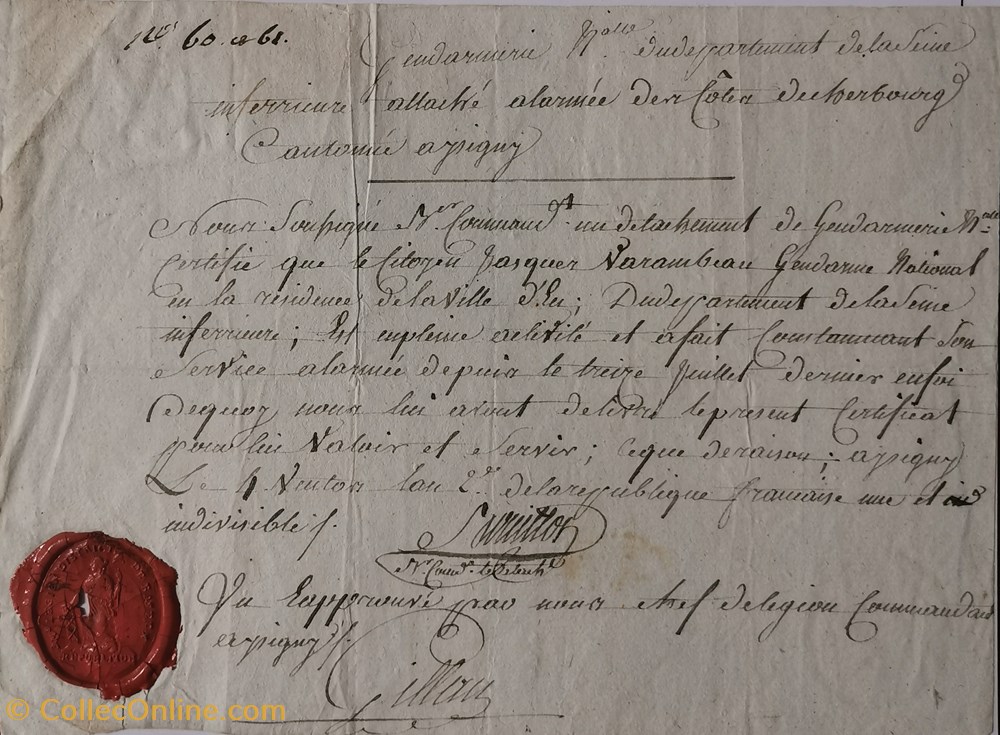Armée des Côtes de Cherbourg vieux papiers documents historiques armee des cotes de cherbourg