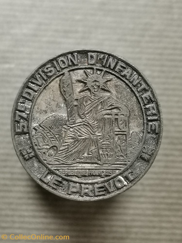 XXè siècle, Cachet du Prévôt de la 57è division d'Infanterie militaria police gendarmerie xxe siecle cachet du prevot de la 57e division infanterie
