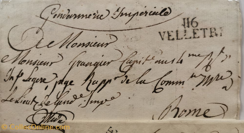 116 Département du Tibre.01 vieux papiers documents historiques 116 departement du tibre 01