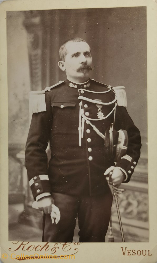 militaria photographies capitaine de gendarmerie vers 1880 troisieme republique