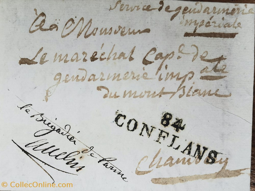 084 Département du Mont-blanc .04 vieux papiers documents historiques 084 departement du mont blanc 04