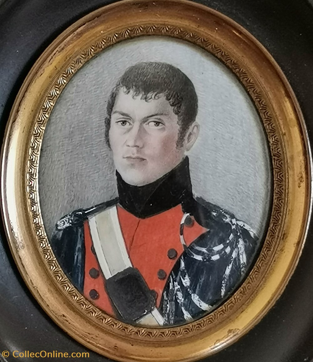 Maréchal des Logis de Gendarmerie Impériale, probablement Premier Empire art antiquites peintures dessins marechal des logis de gendarmerie imperiale probablement premier empire