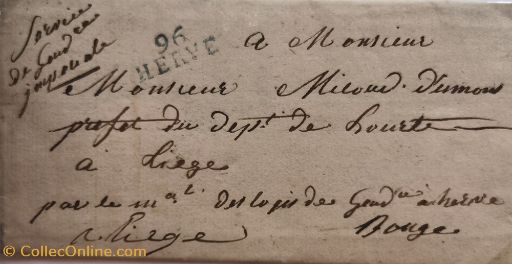 096 Département de L’Ourthe.02 vieux papiers documents historiques 096 departement de l ourthe 02