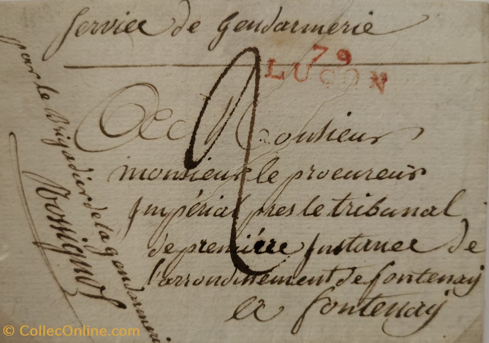 documents anciens marques postales 79 lucon