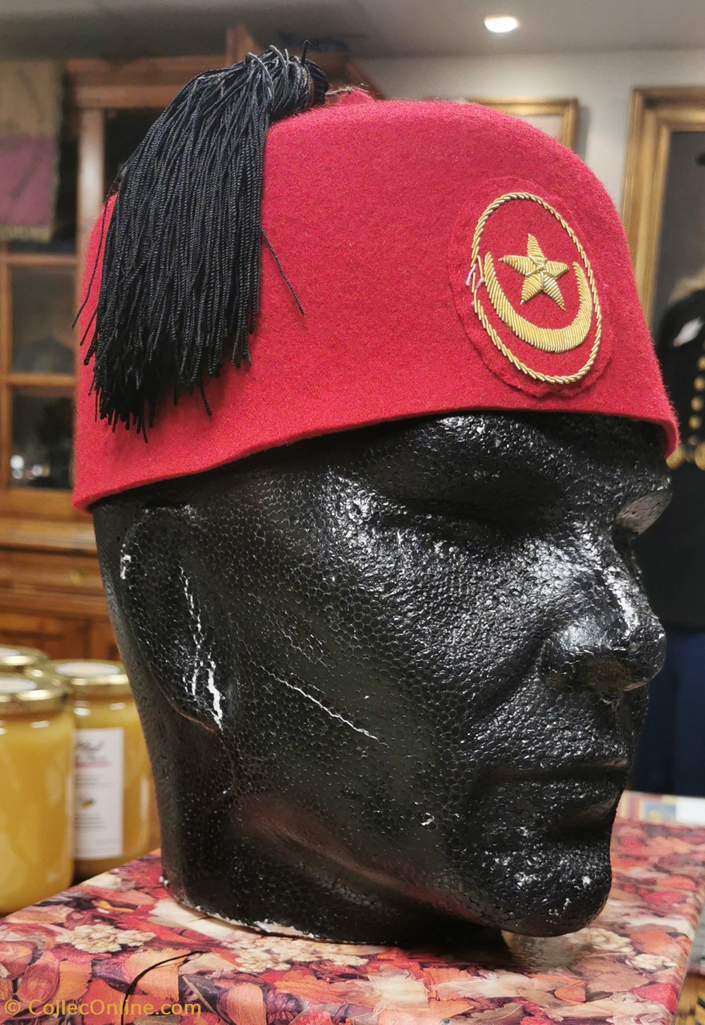 militaria casques coiffures auxiliaire de gendarmerie maroc