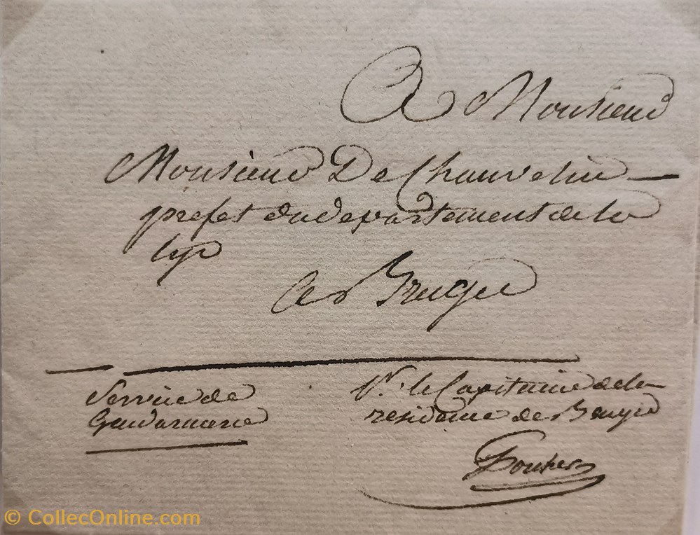 091 Département de La Lys.02 vieux papiers documents historiques 091 departement de la lys 02