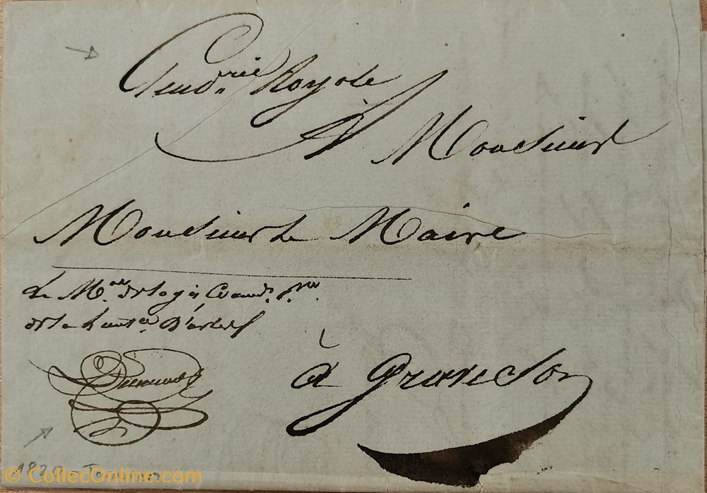 vieux papiers marques postales europe 1820 tarascon
