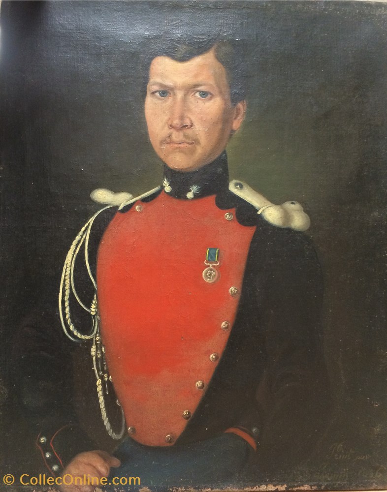 art antiquites peintures dessins gendarme de la garde imperiale second empire
