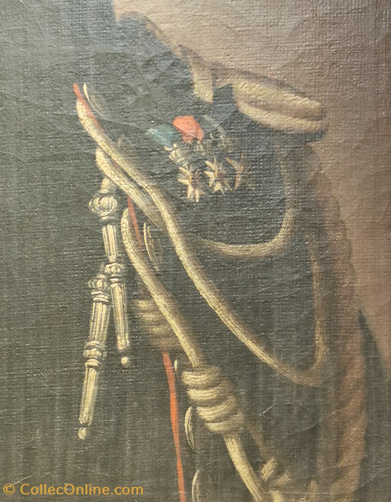 Capitaine de Gendarmerie Royale, daté 1820 art antiquites peintures dessins capitaine de gendarmerie royale date 1820