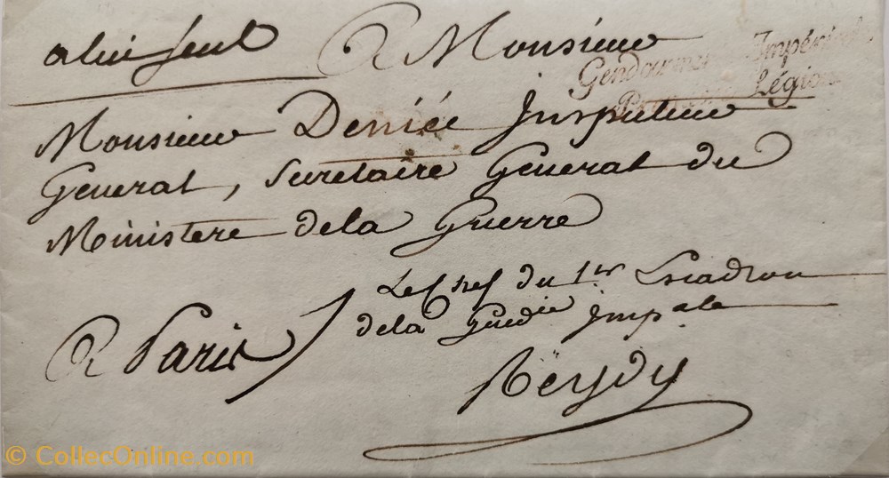 vieux papiers marques postales 1805 paris