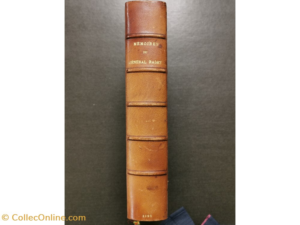 1892 Mémoires du Général RADET militaria livres revues catalogues 1892 memoires du general radet