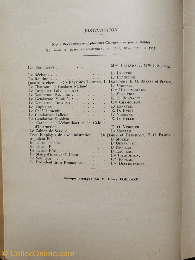 1927 Les dégourdis de la Brigade - revue gendarmesque militaria livres revues catalogues 1927 les degourdis de la brigade revue gendarmesque