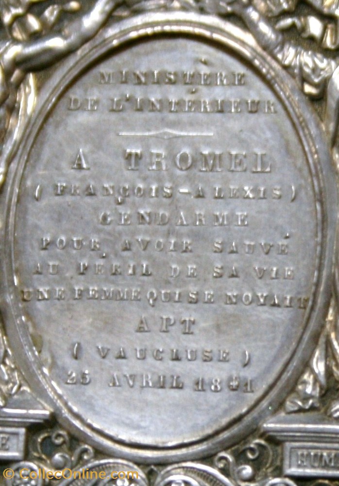militaria medailles insignes 1841 medaille d honneur pour acte de courage et de devouement