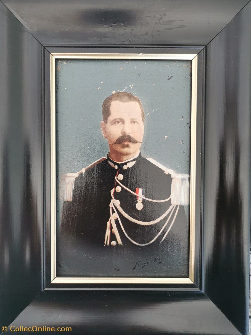 art antiquites peintures dessins capitaine de gendarmerie fin xixe