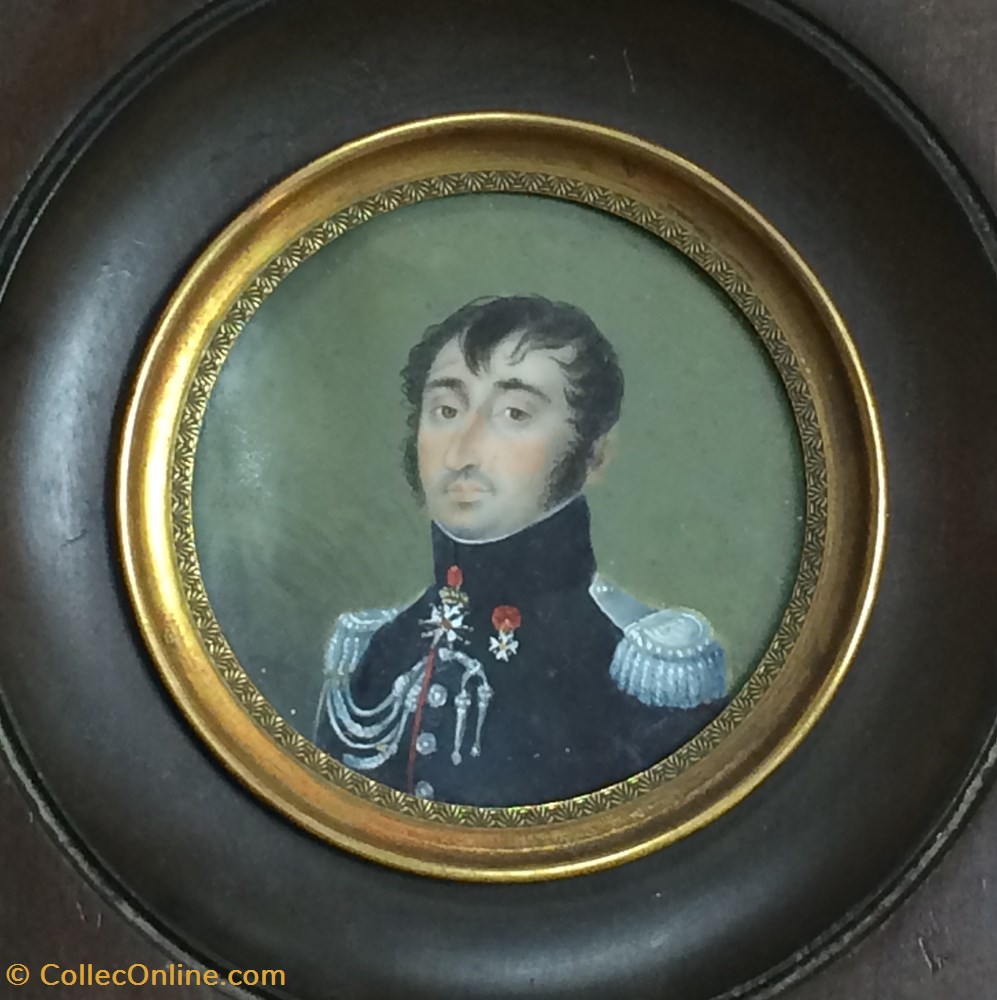 art antiquites peintures dessins colonel de la gendarmerie royale seconde restauration