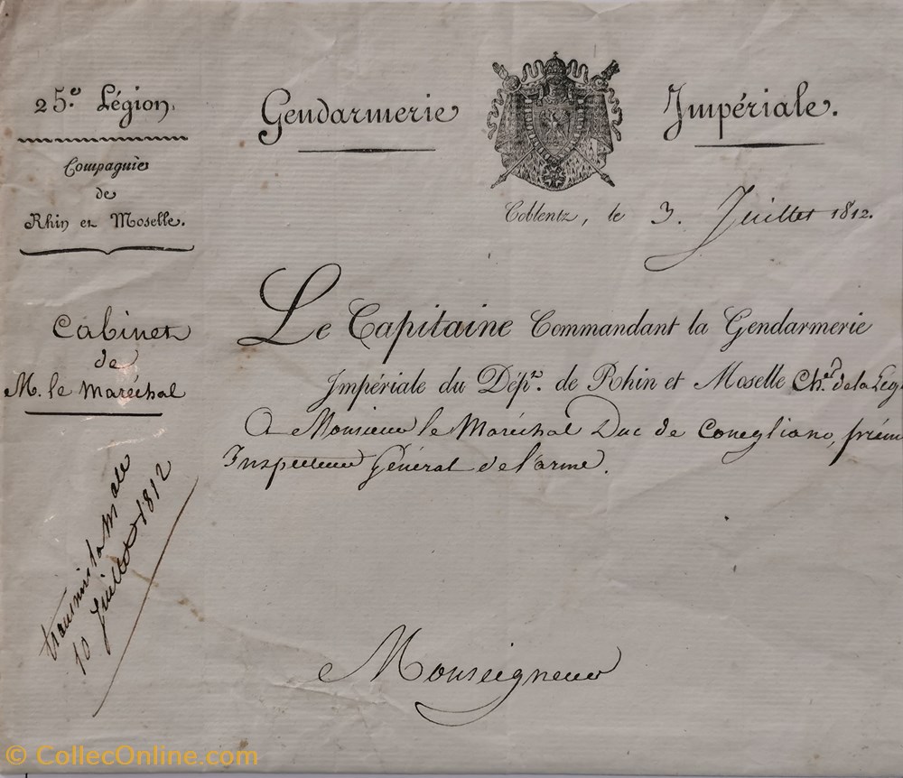 vieux papiers documents historiques 102 departement de rhin et moselle