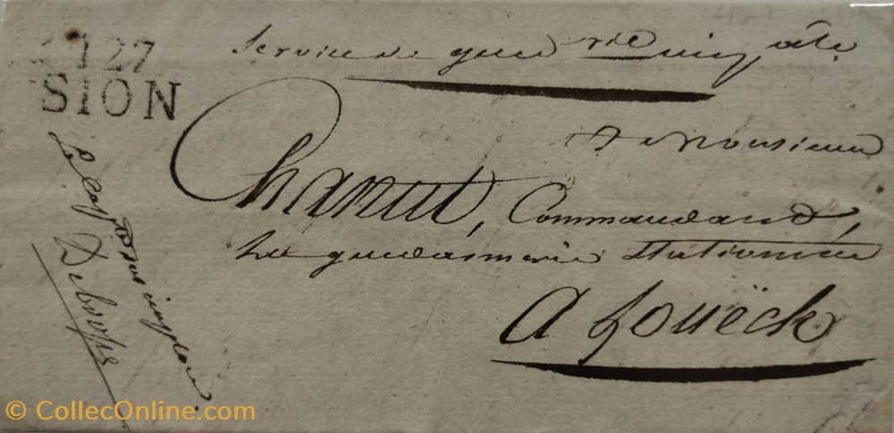 127 Département du Simplon.01 vieux papiers documents historiques 127 departement du simplon 01