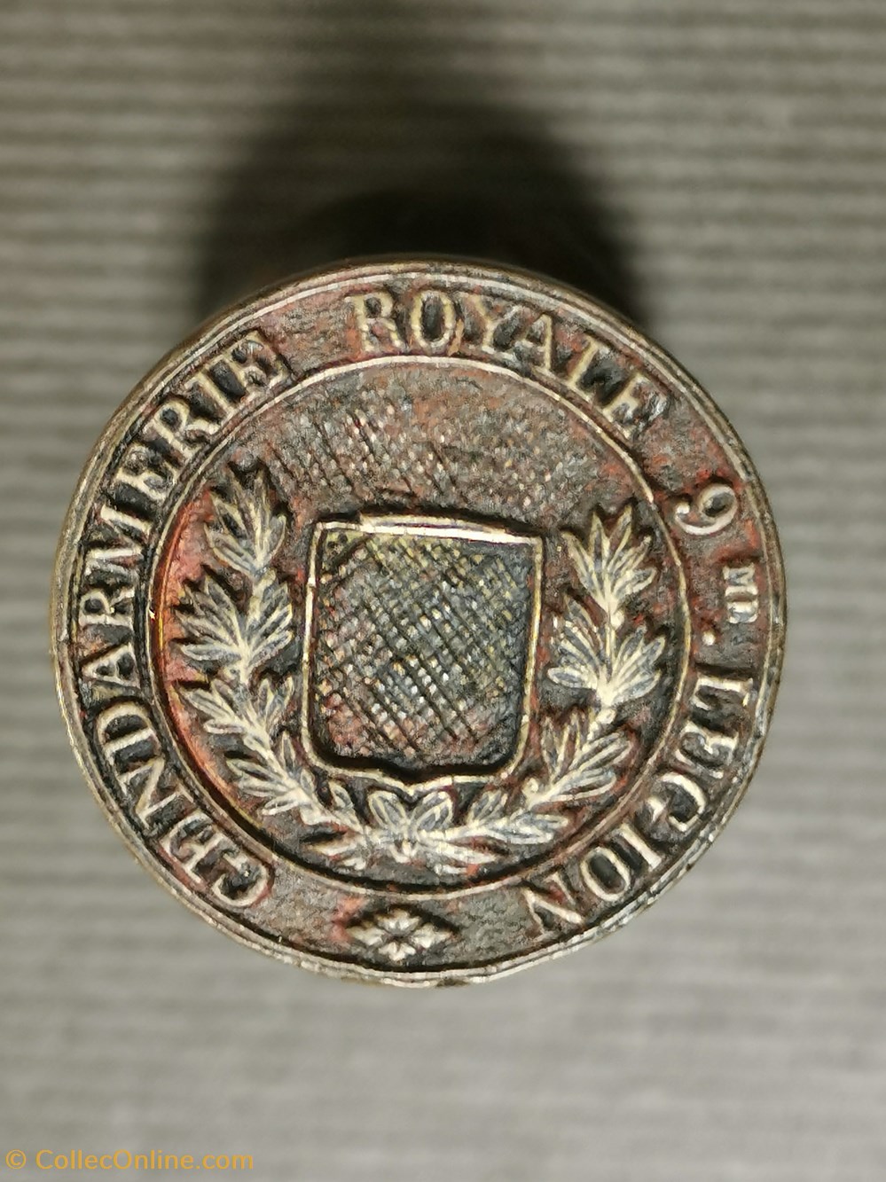 militaria police 1814 vers cachet de la 9e legion de gendarmerie royale
