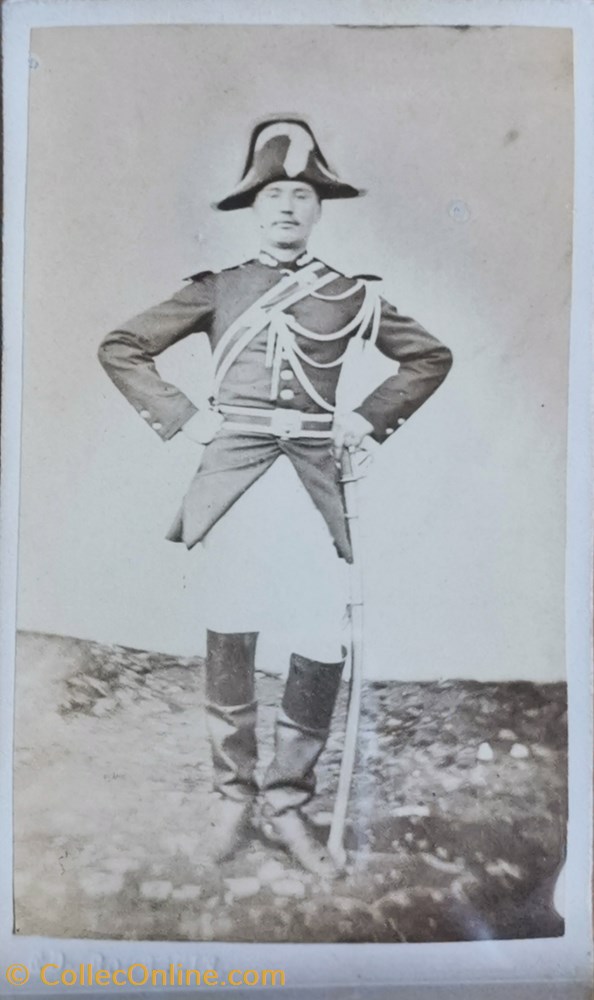 Gendarme à cheval, Troisième République avant 1888 militaria photographies gendarme a cheval troisieme republique avant 1888