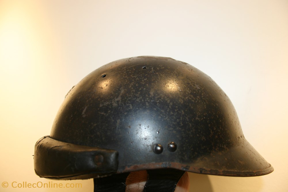 militaria casques coiffures casque gendarme motocycliste garde du marechal petain