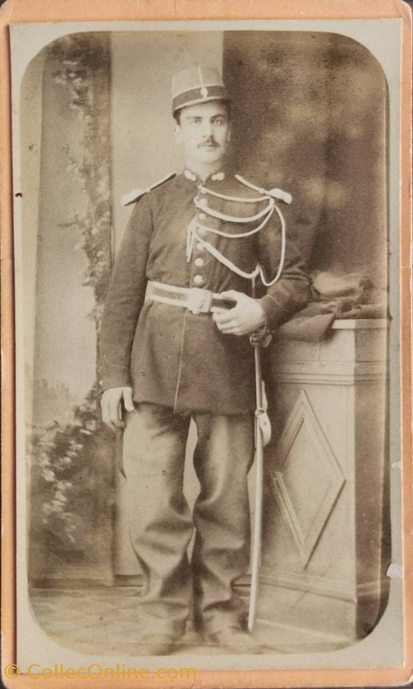 militaria photographies gendarme national vers 1880 troisieme republique