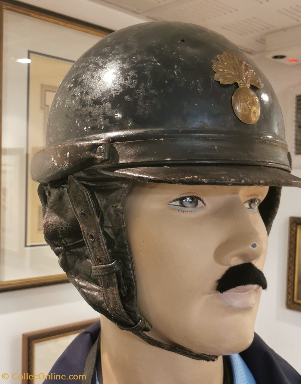 militaria casques coiffures casque motocycliste modele 1933