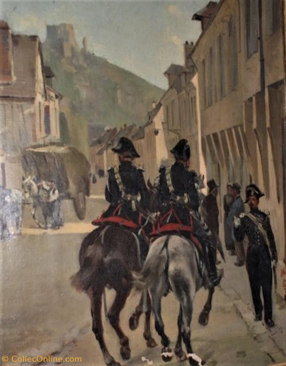 art antiquites peintures dessins dupray gendarmes imperiaux entre 1836 et 1852