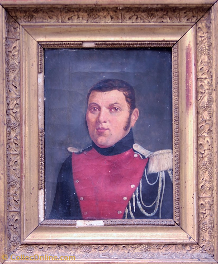 Lieutenant Gendarmerie Départementale 1830 antiquites peintures dessins lieutenant gendarmerie departementale 1830