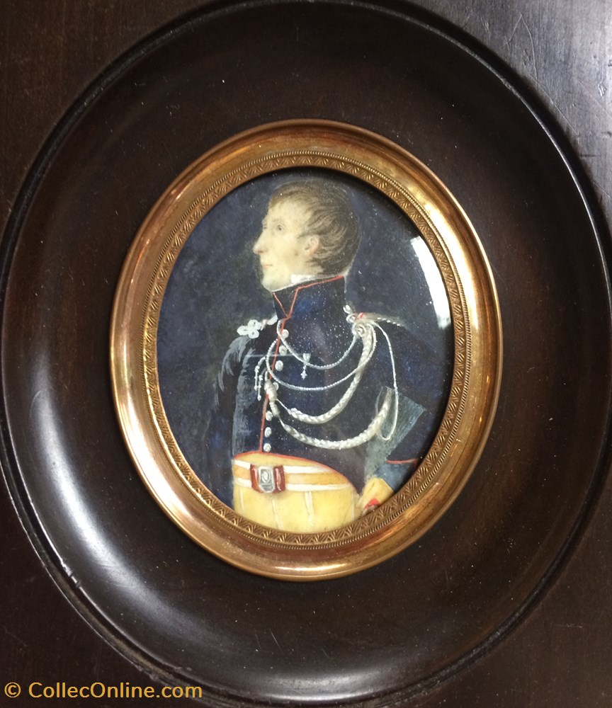 art antiquites peintures dessins gendarme de la gendarmerie elite premier empire