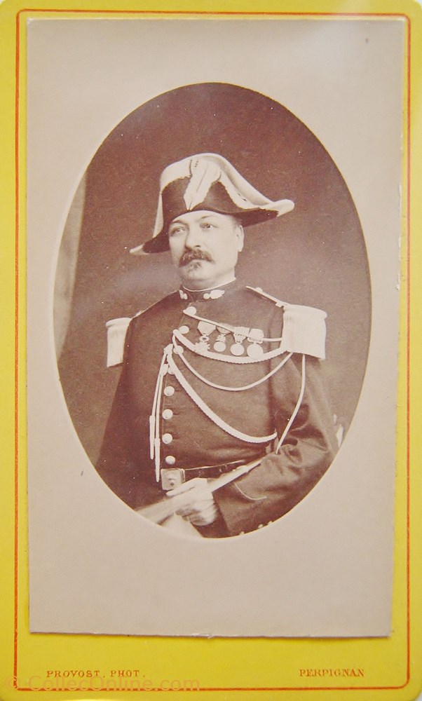 militaria photographies capitaine de gendarmerie vers 1880 troisieme republique