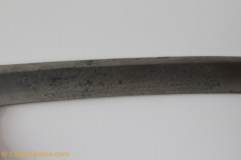 militaria police 1814 sabre de gendarmerie royale grave