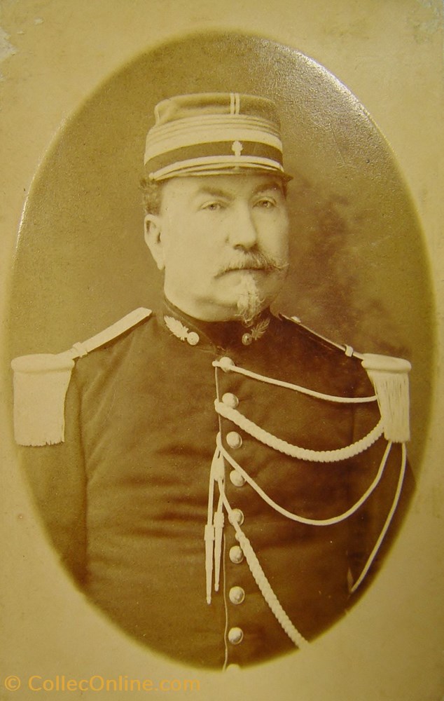 militaria photographies capitaine de gendarmerie vers 1880 troisieme republique