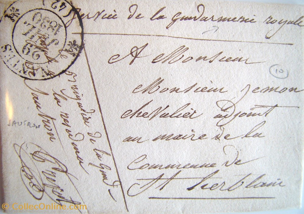 vieux papiers marques postales europe 1830