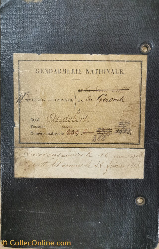 Livret 1898 Gendarme à cheval AUDEBERT militaria livres revues catalogues livret 1898 gendarme a cheval audebert