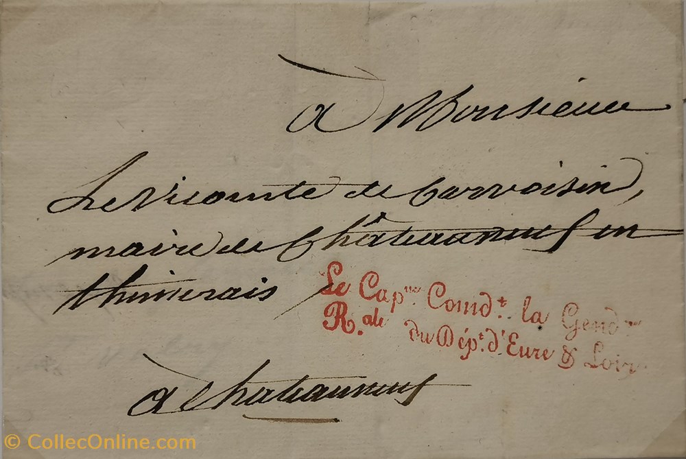 vieux papiers marques postales europe eure et loir