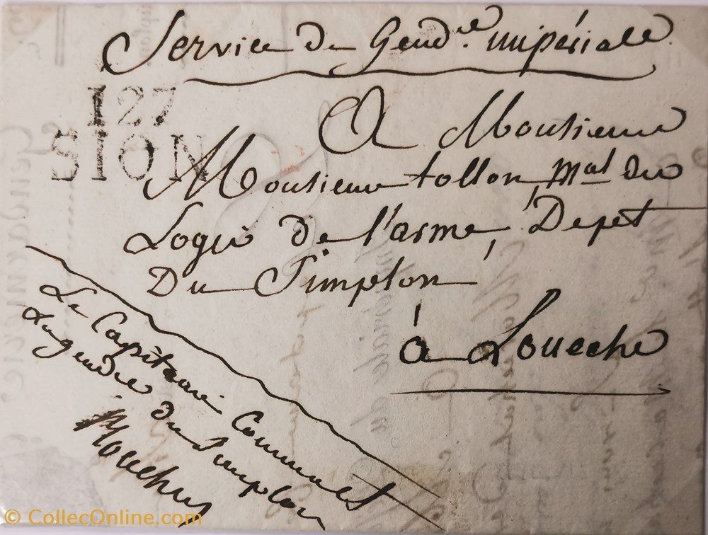 vieux papiers documents historiques 127 departement du simplon 02