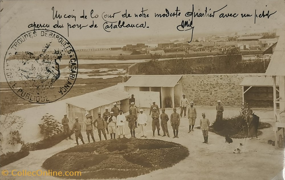 Campagne du Maroc - Force Publique de Casablanca 3 militaria photographies campagne du maroc force publique de casablanca 3